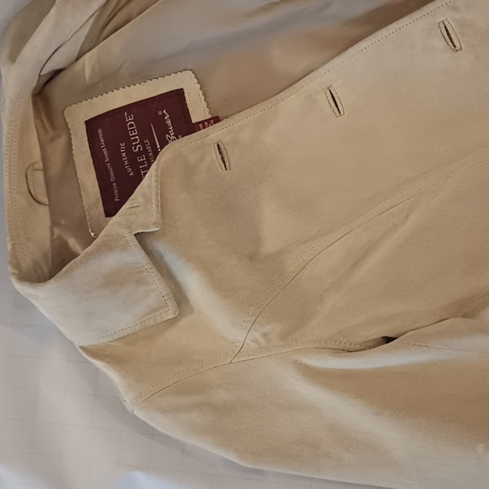 Button Down Yellow Seattle Suede Jacket - image 2